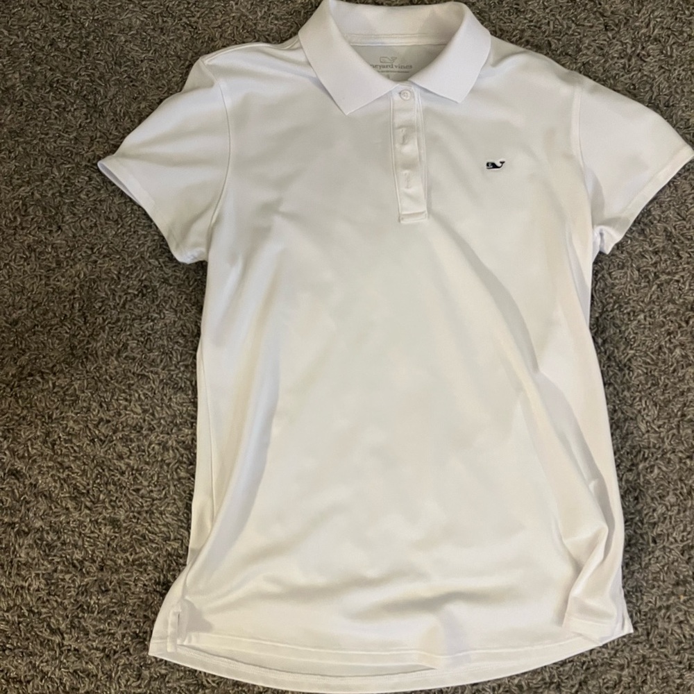 Vineyard Vines White Polo Shirt